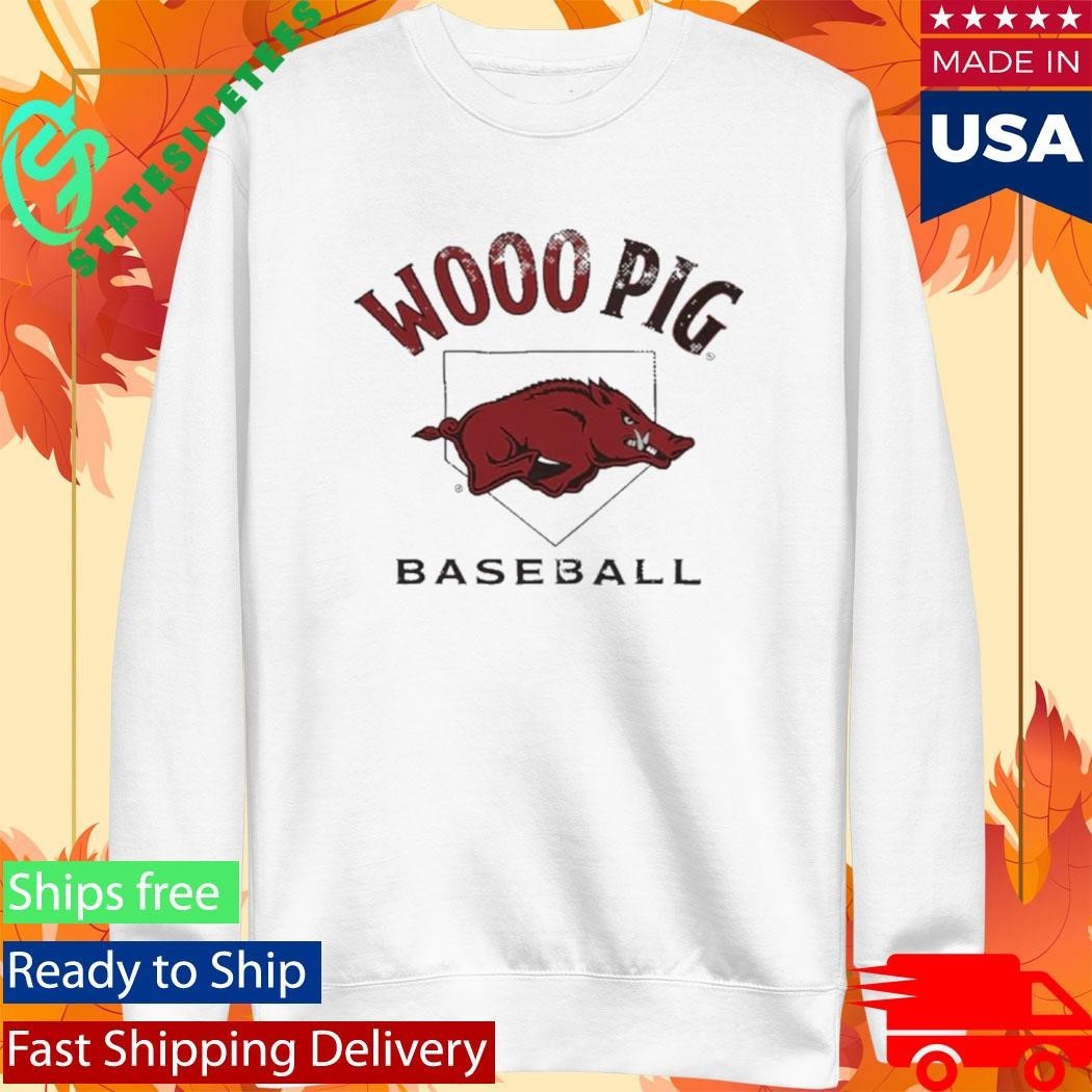 Wooo Pig Arkansas Baseball Home Plate Shirt