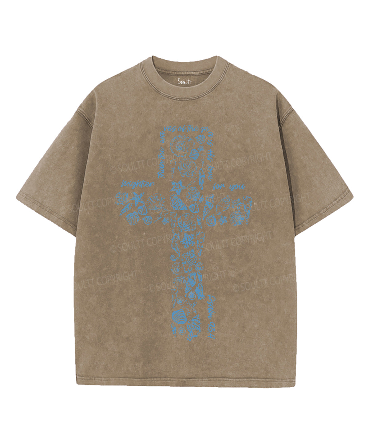 His Love For You Unisex Washed Christian T-shirt Style005