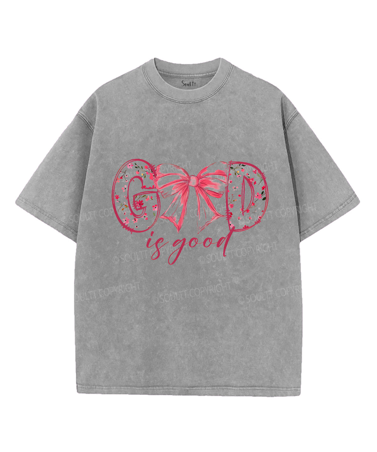 God Is Good Unisex Washed Christian T-shirt Style003