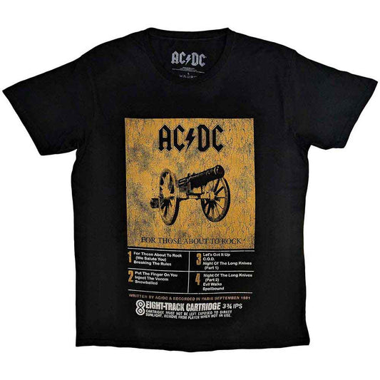 8 Track T Shirt Black
