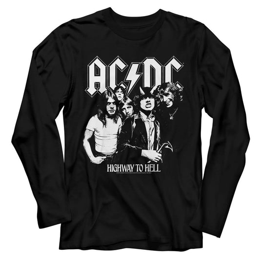 AC/DC - AC/DC BW Highway Photo Long Sleeve Tee