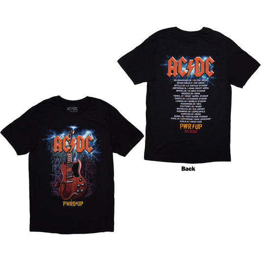 AC/DC Guitar PWR-UP EU Tour '24 Mens T Shirt