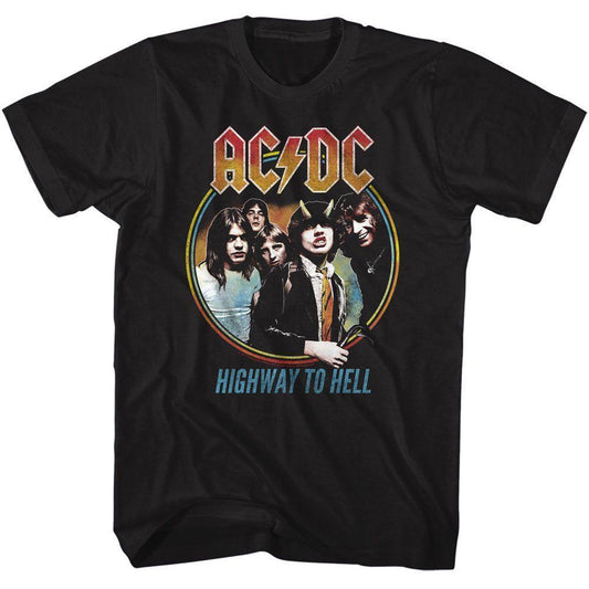 AC/DC - Highway To Hell Tricolor Boyfriend Tee