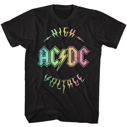 AC/DC - Multicolor Voltage Boyfriend Tee