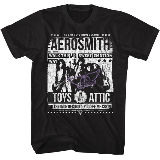 Aerosmith - Aero Poster Boyfriend Tee
