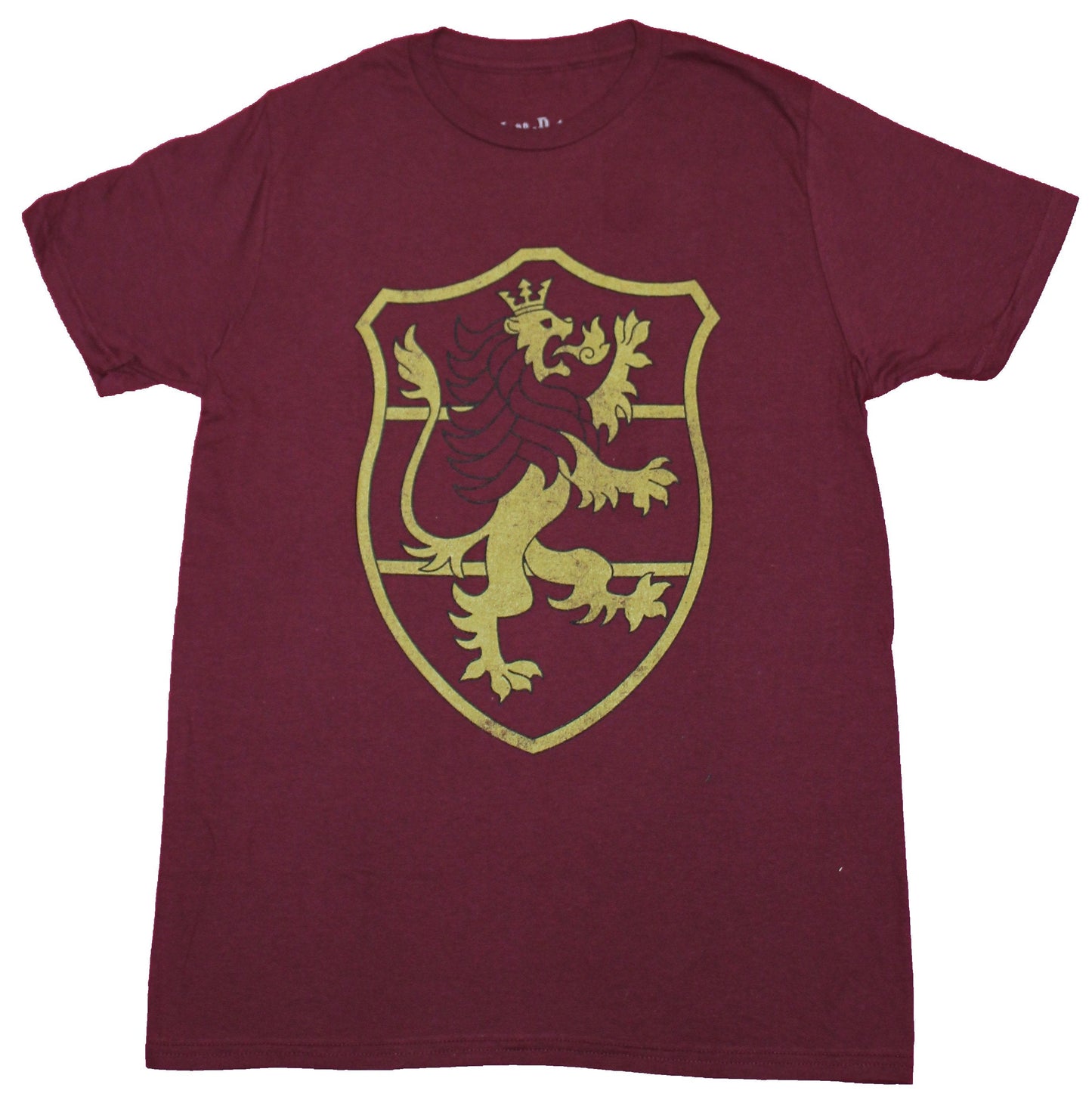 Black Clover Mens T-Shirt - Crimson Lion Crest Image