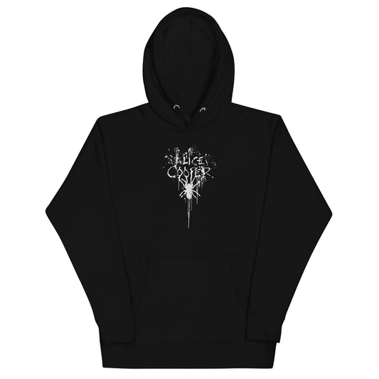 Alice Cooper Spider Drip Classic Mens Hoodie Black