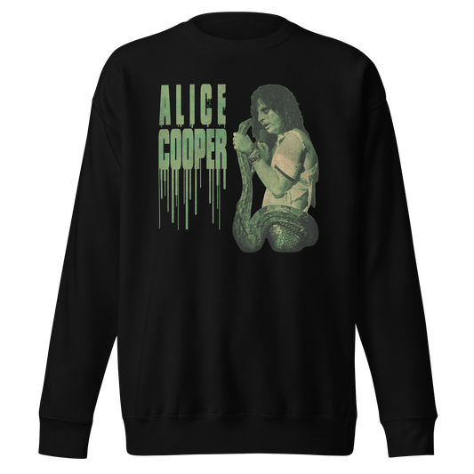 Alice Cooper - Vintage 1986 Snake Drip Jumbo Print Sweatshirt
