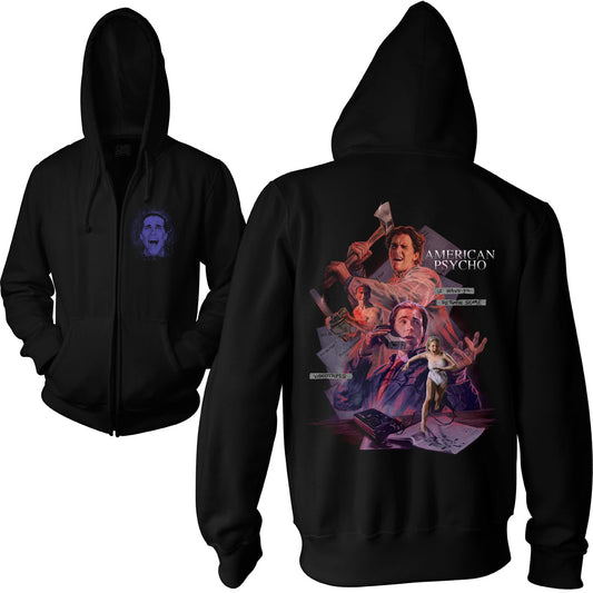 AMERICAN PSYCHO: UTTERLY INSANE - ZIP-UP HOODIE