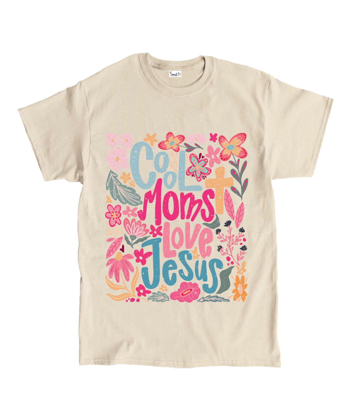 Cool Moms Love Jesus Unisex Cotton Christian T-Shirt