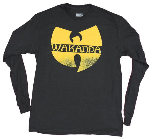 Black Panther Mens Long Sleeve T-Shirt - Wakanda Wu Tang Amalgam