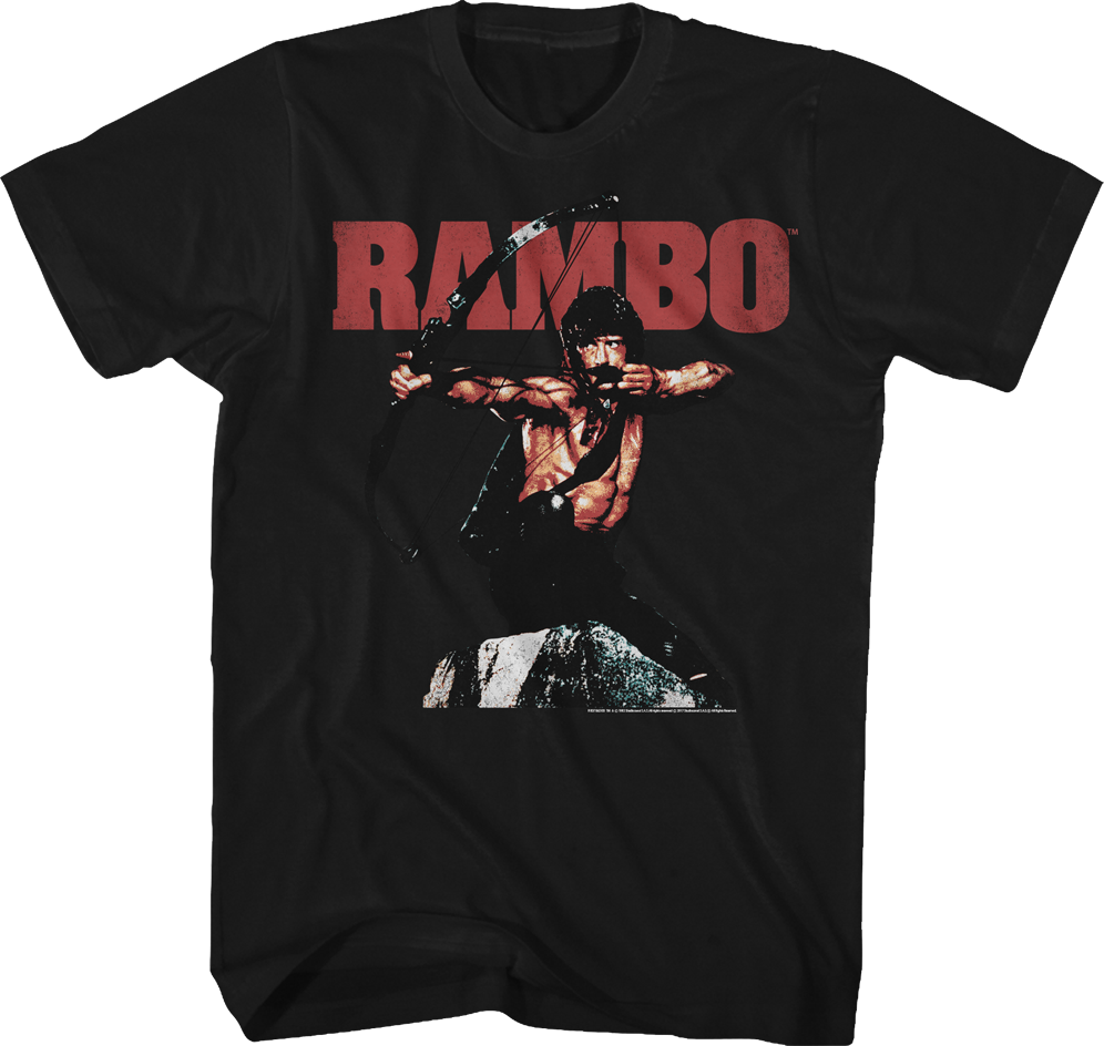 Black Bow and Arrow Rambo Shirt