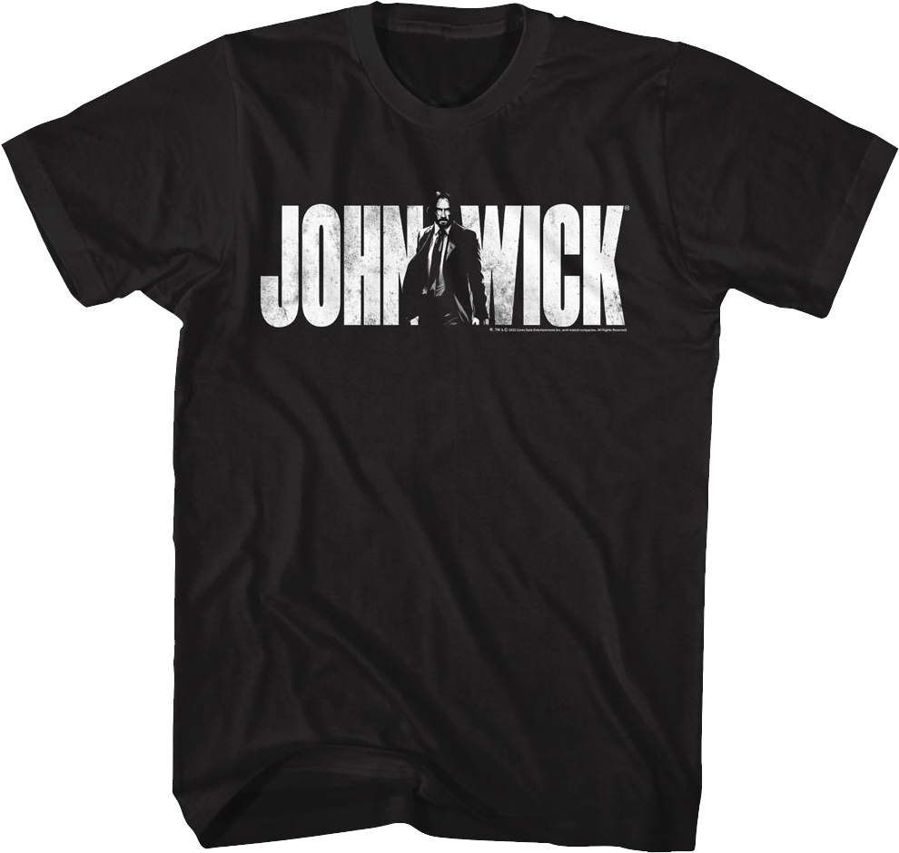 Black Distressed John Wick T-Shirt