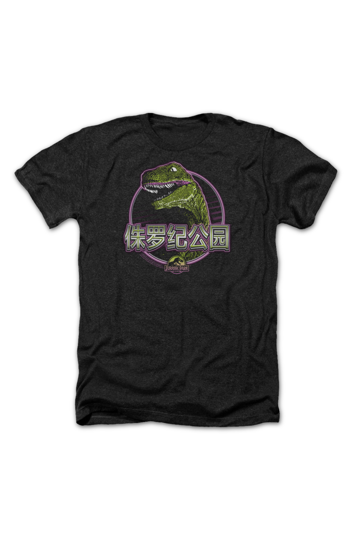 Black Heather Chinese Jurassic Park T-Shirt