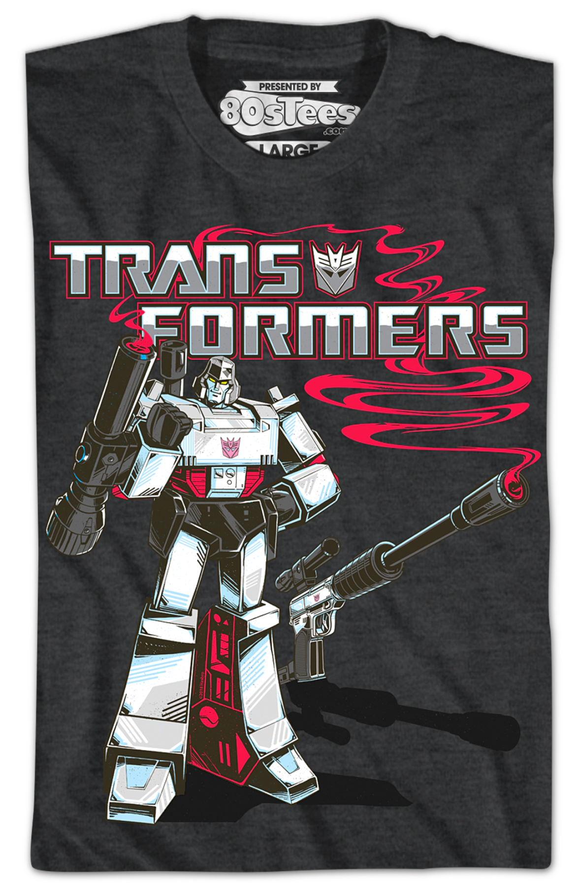 Black Heather Megatron Transformers T-Shirt
