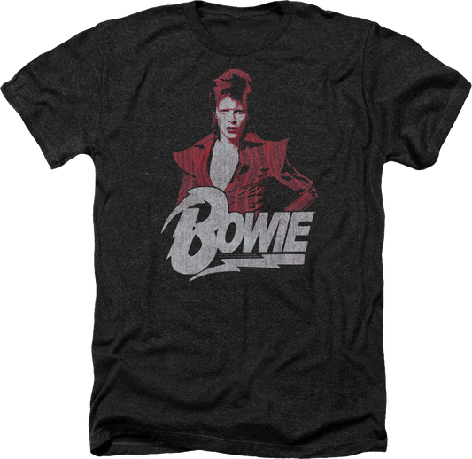 Black Heather Ziggy Stardust David Bowie T-Shirt