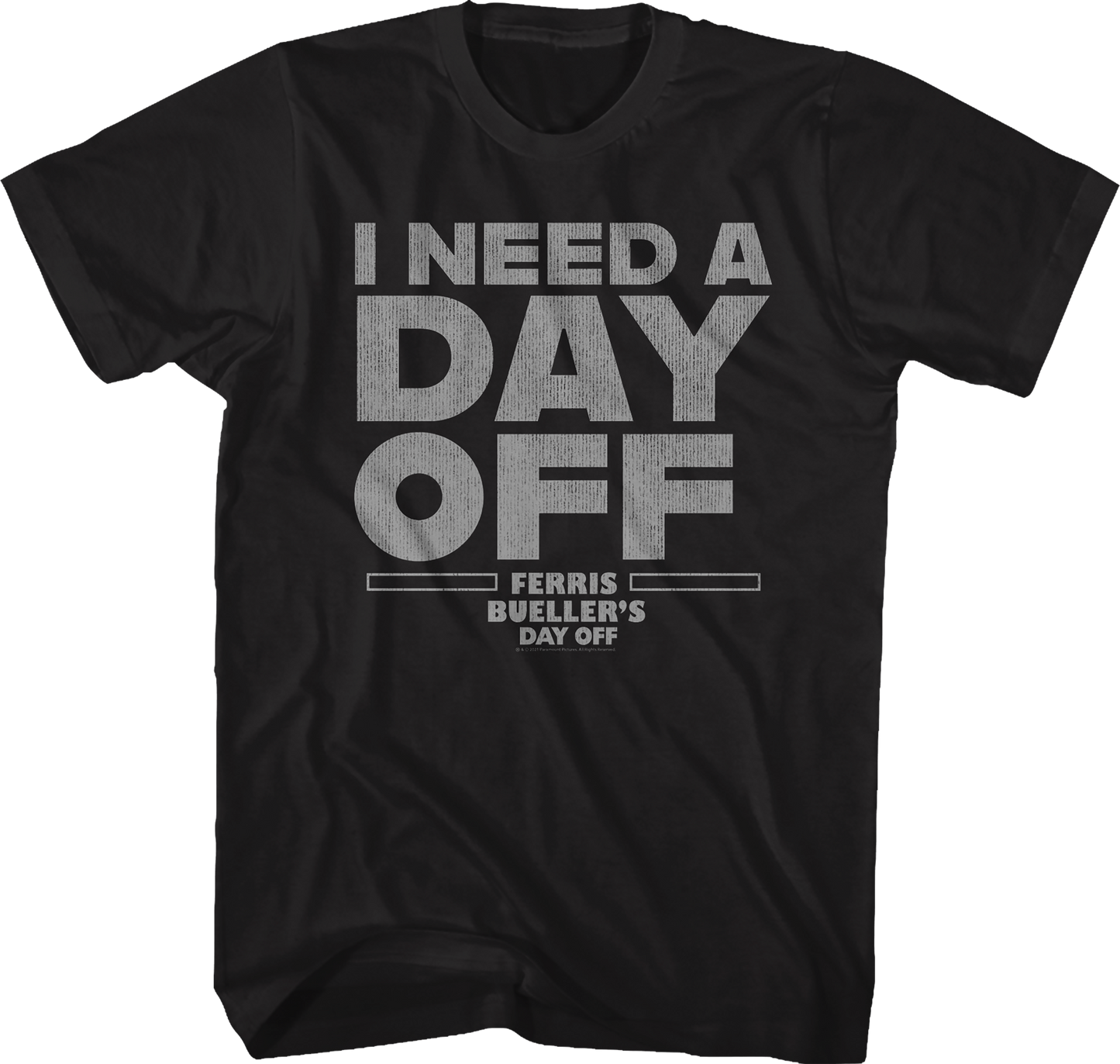 Black I Need A Day Off Ferris Bueller's Day Off Shirt