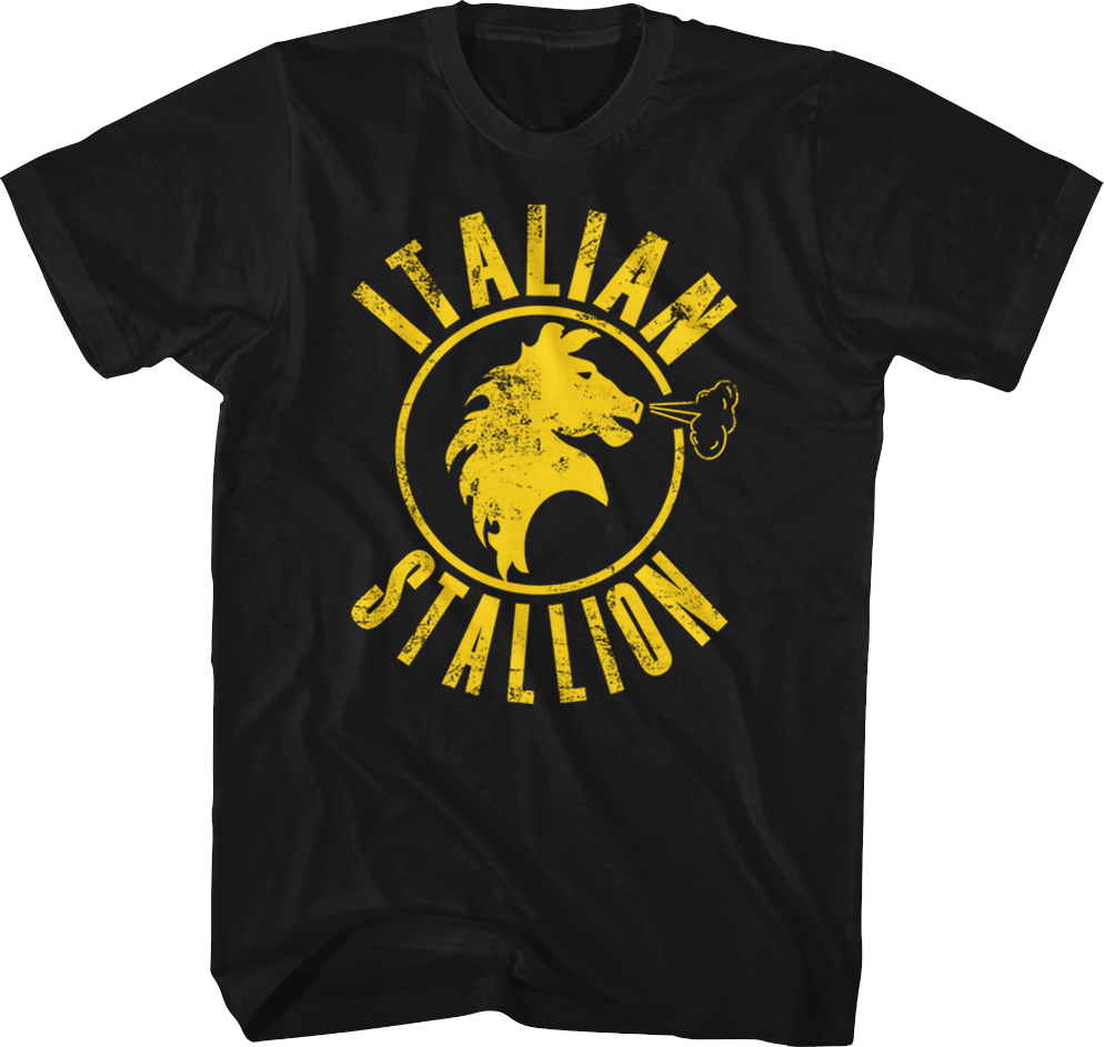 Black Italian Stallion Rocky T-Shirt