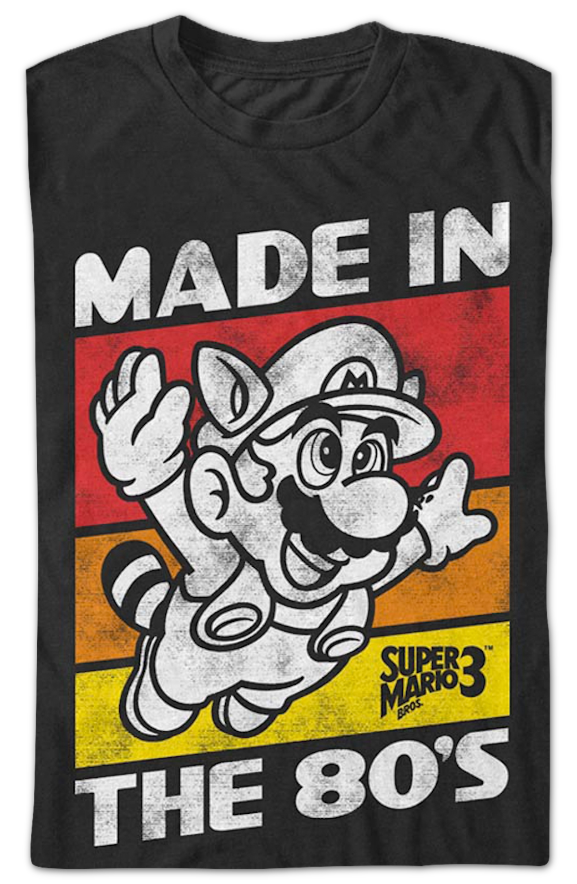 Black Made In The 80's Super Mario Bros. T-Shirt