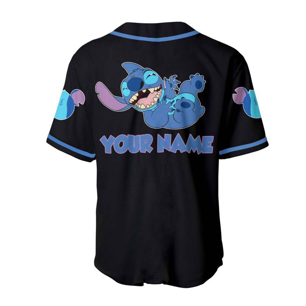 Black Stitch Disney Personalized Baseball Jersey - lylyprint.com