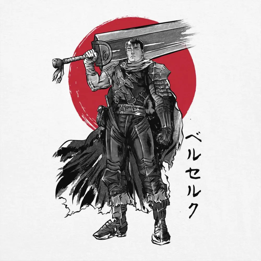 Black Swordsman Sumi-e T-Shirt