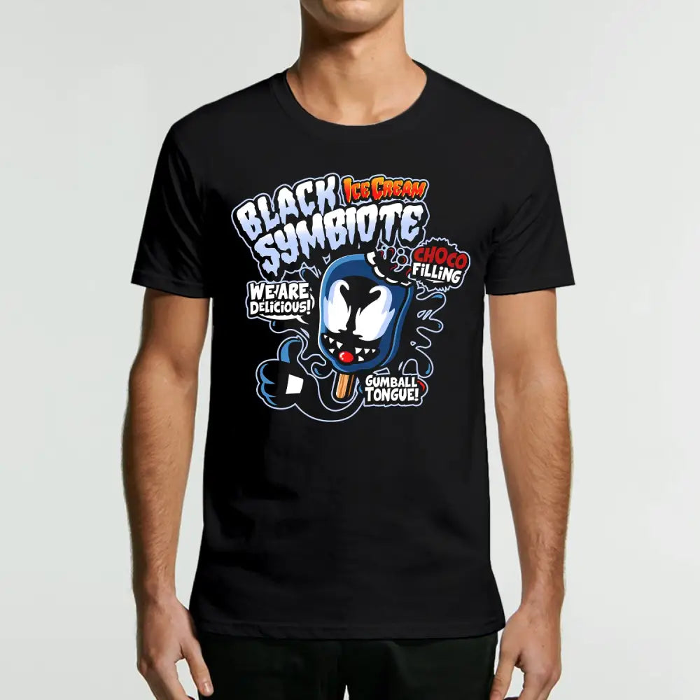Black Symbiote Ice Cream T-Shirt