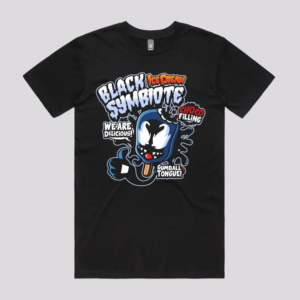 Black Symbiote Ice Cream T-Shirt