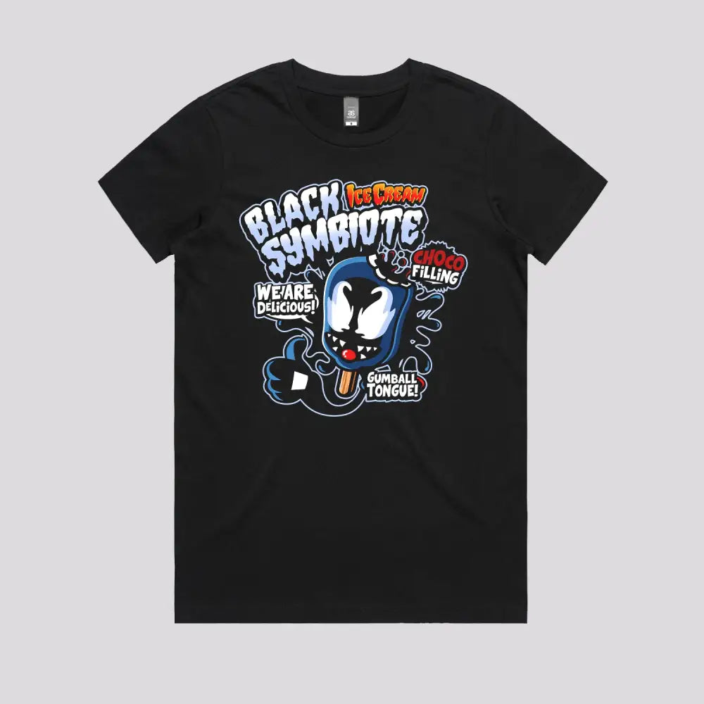 Black Symbiote Ice Cream T-Shirt