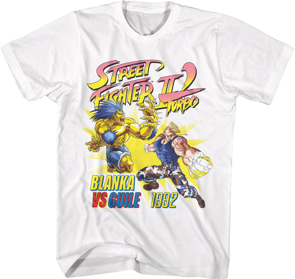 Blanka vs Guile Street Fighter II Turbo T-Shirt