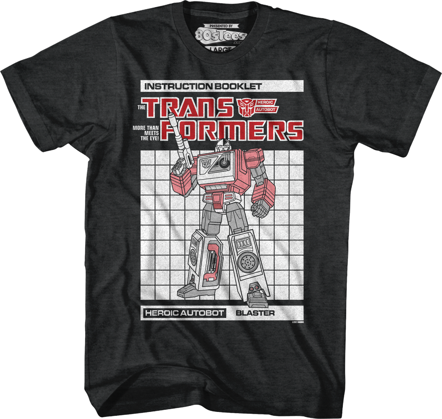 Blaster Instruction Booklet Transformers T-Shirt