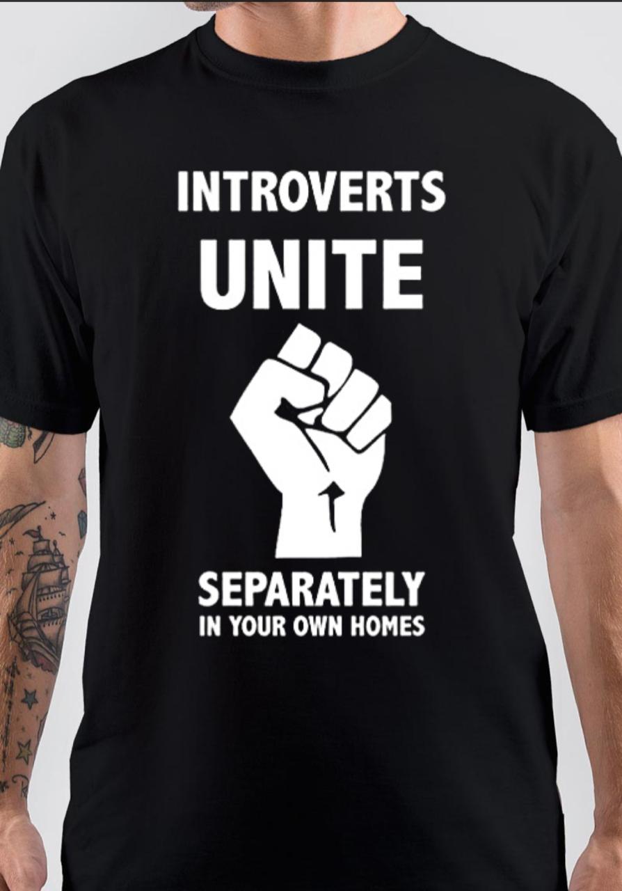 Introverts Unite T-Shirt Hoodie, Sweatshirt | VibeTeeNation.com