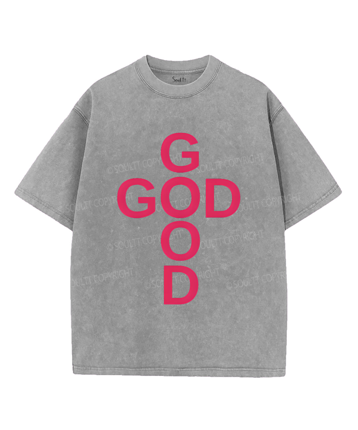 God Is Good Unisex Washed Christian T-shirt Style004