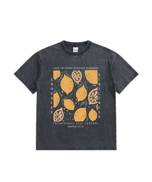 Kids Love Joy Peace Patience Kindness Washed Christian T-shirt