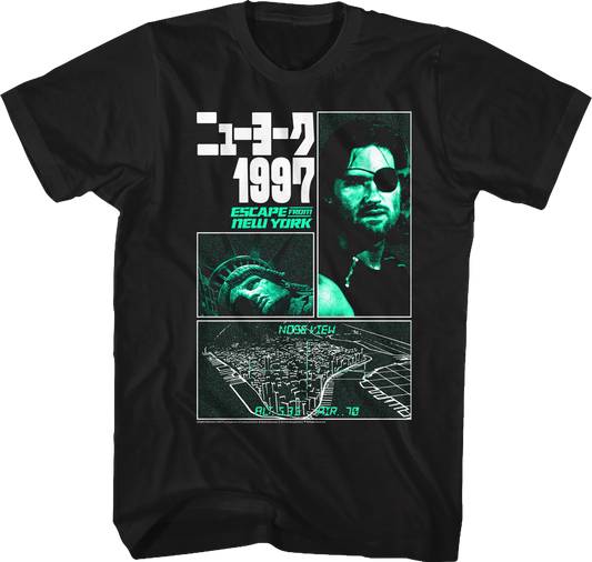 Collage Poster Escape From New York T-Shirt