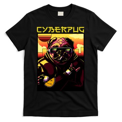 Cyberpug Parody Pug Dog Cyber Punk T-Shirt Hoodie, Sweatshirt | VibeTeeNation.com