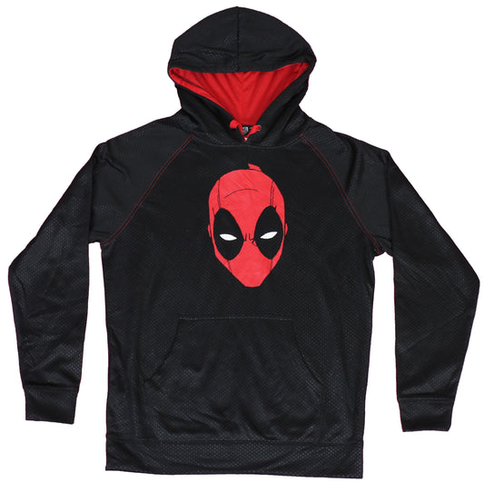 Deadpool  Mens Pullover Hoodie - Classic Deadpool Face Image