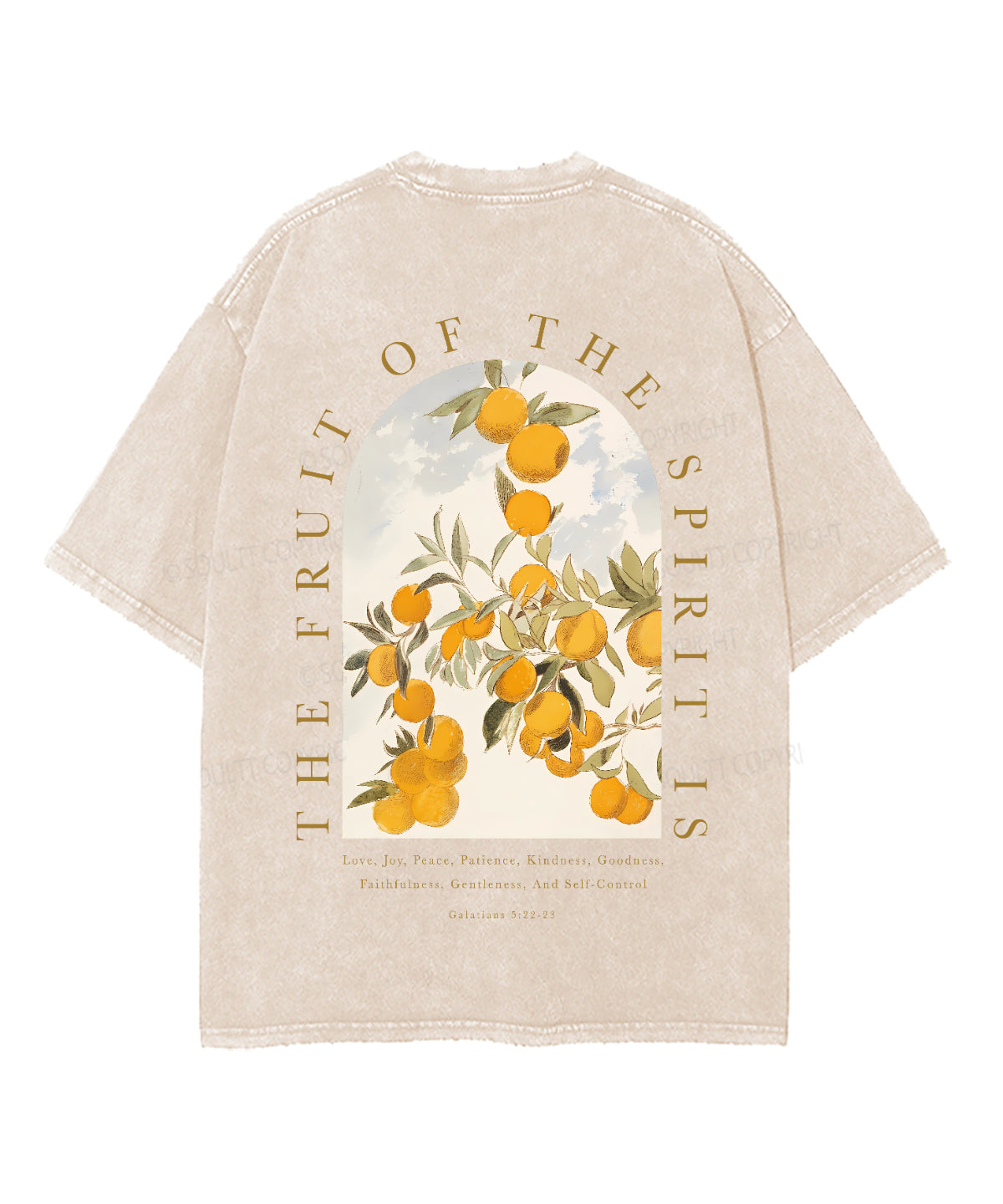 The Fruit of the Spirit Unisex Washed Christian T-shirt