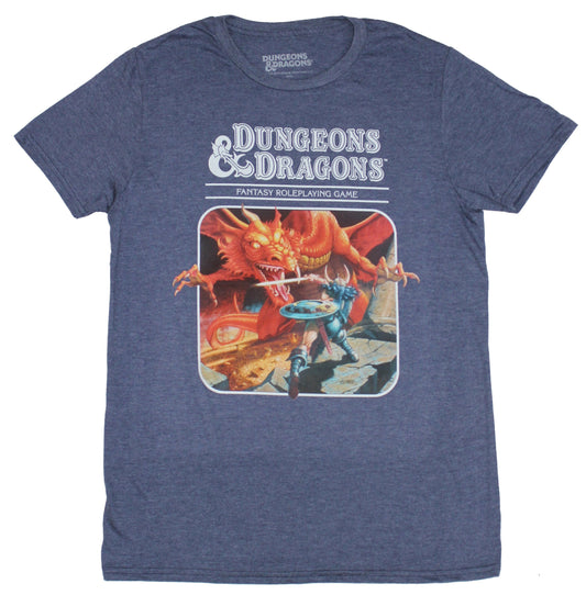 Dungeons & Dragons Mens T-Shirt - Cover Art - Set 1: Basic Rules 3rd Edition, The Classic Ã¢â‚¬Å“Red BoxÃ¢â‚¬Â