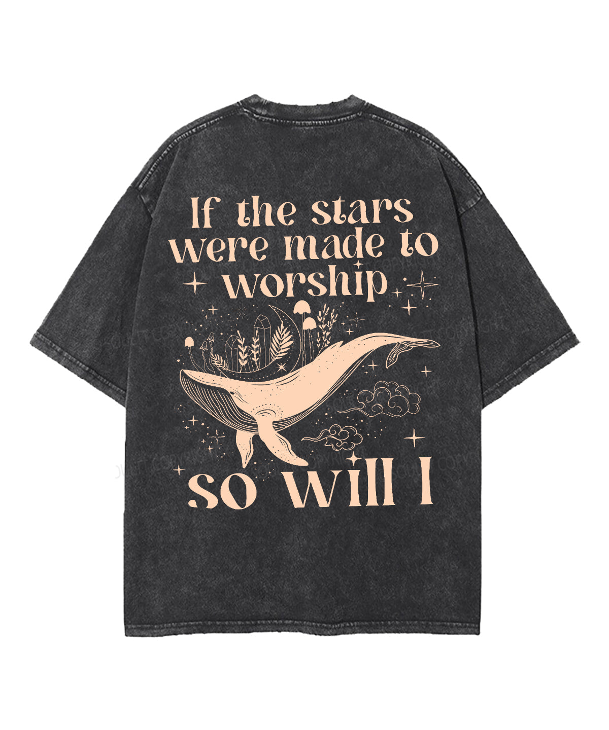 If The Stars Were Made To Worship Double Sided Unisex Washed Christian T-shirt Style001