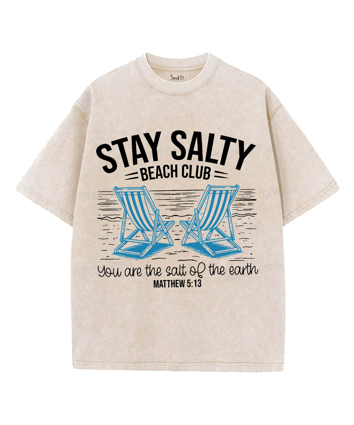 Stay Salty Unisex Washed Christian T-shirt Style014