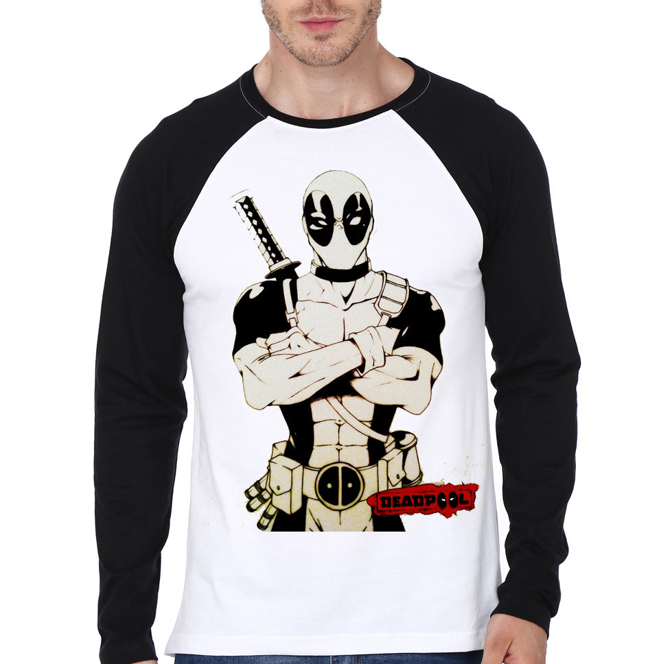 Deadpool Raglan Tee Style005 Hoodie, Sweatshirt | VibeTeeNation.com