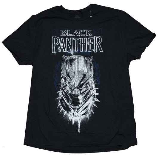 Black Panther Mens T-Shirt -  Sprayed  Face Image