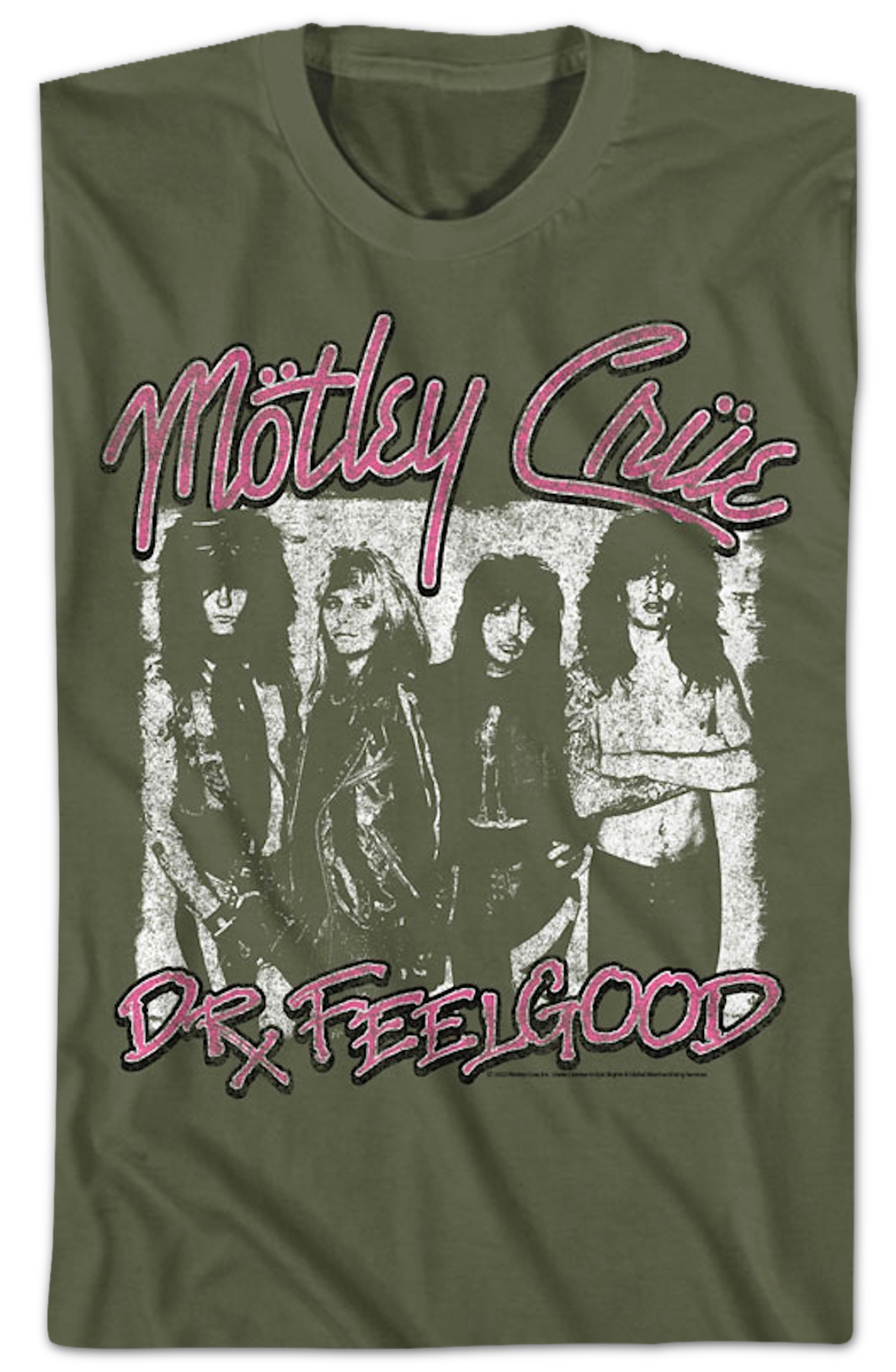 Distressed Dr. Feelgood Poster Motley Crue T-Shirt