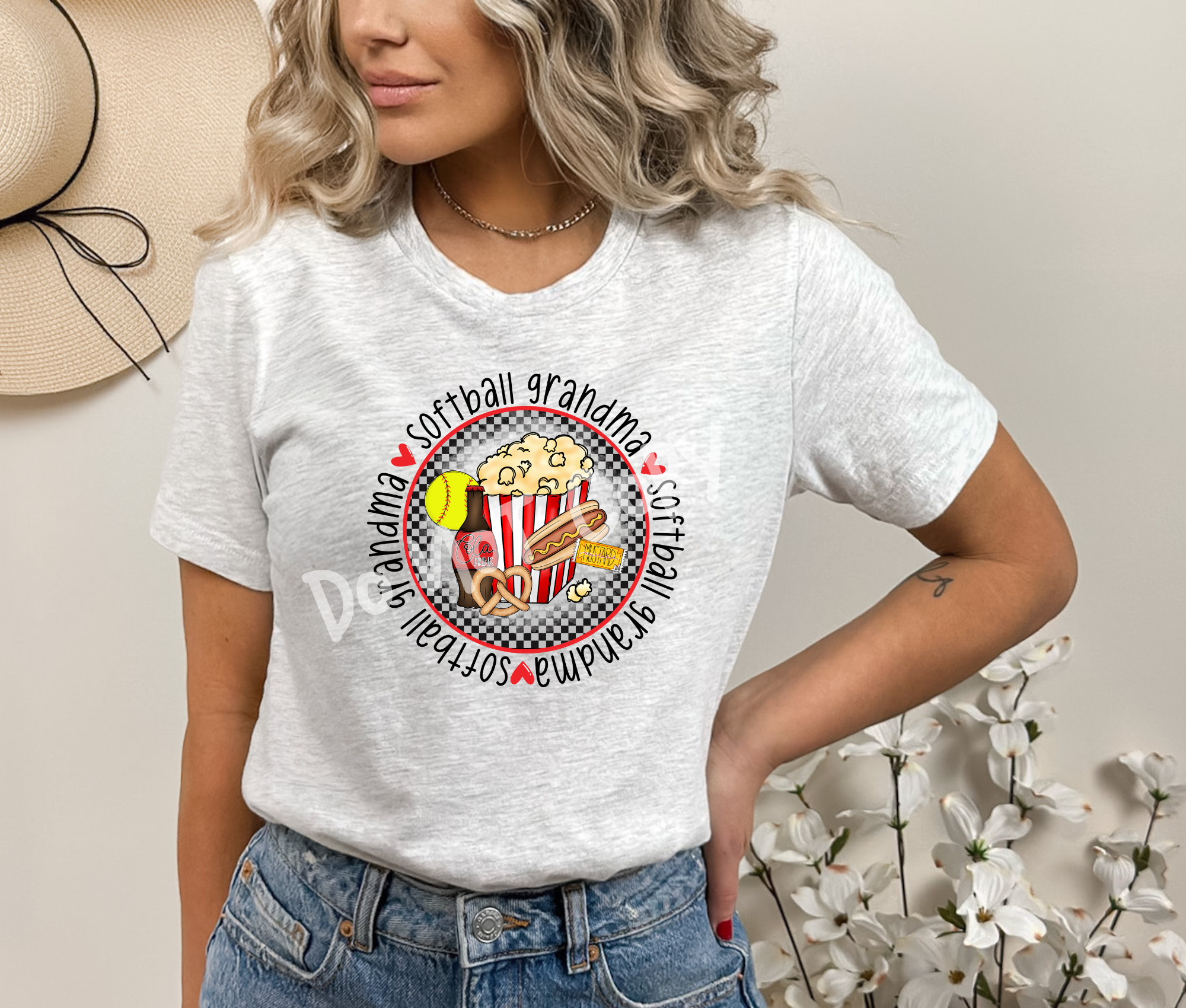 Softball Grandma Tee Hoodie, Sweatshirt | VibeTeeNation.com (Image 1)