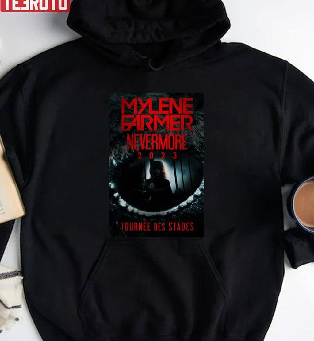 MylÃ¨ne Farmer Nevermore 2023 Stadium Tour Unisex T-Shirt Hoodie, Sweatshirt | VibeTeeNation.com (Image 2)