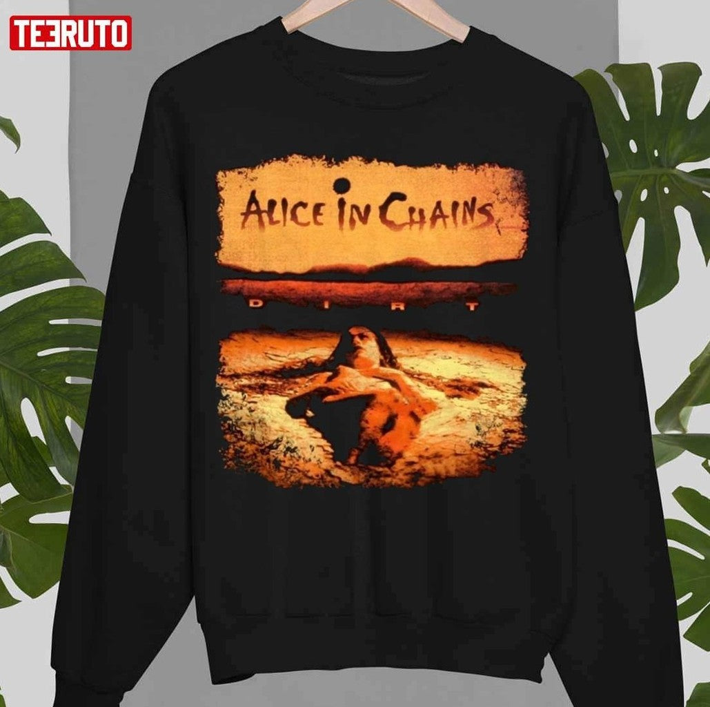 Rock Band Alice In Chains Dirt Album Cover Unisex Sweatshirt T-Shirts, Hoodie | VibeTeeNation.com (Image 1)