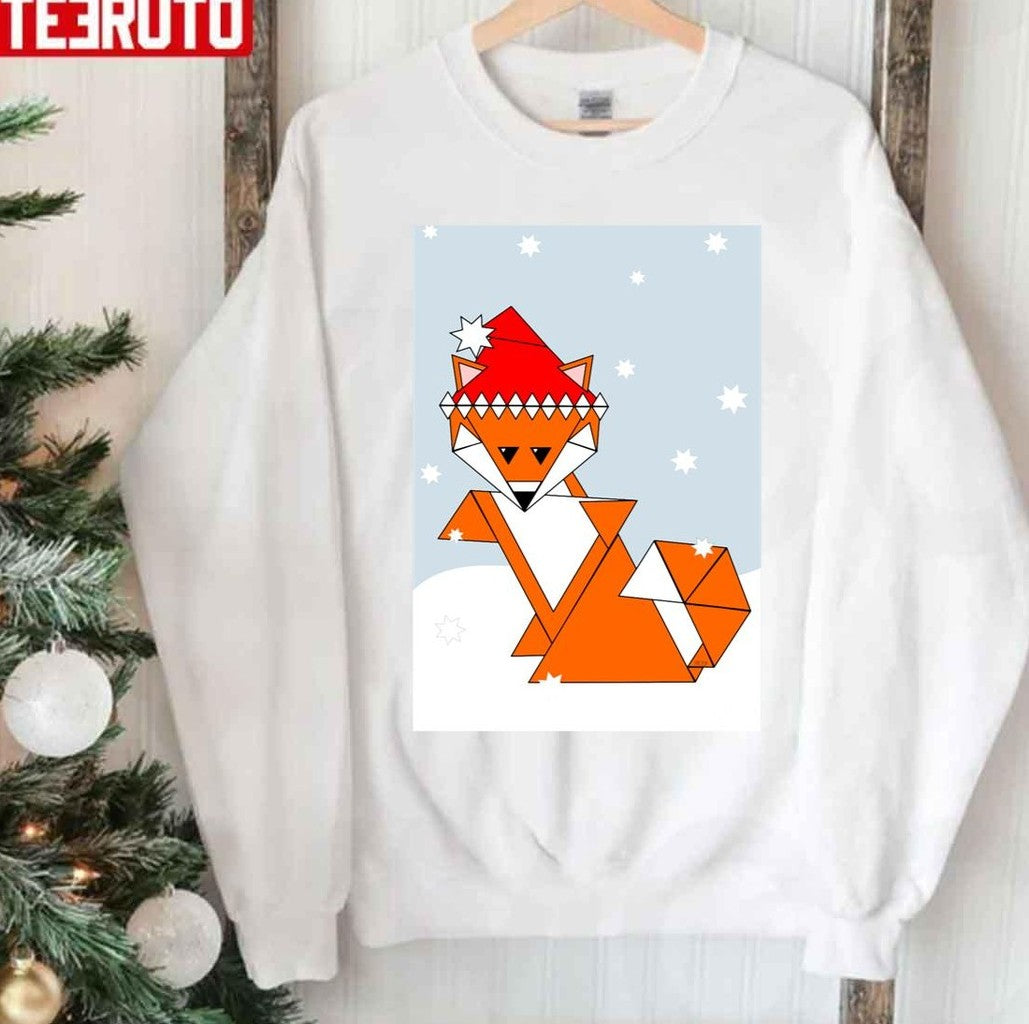 Snow Fox Christmas Unisex Sweatshirt T-Shirts, Hoodie | VibeTeeNation.com (Image 3)