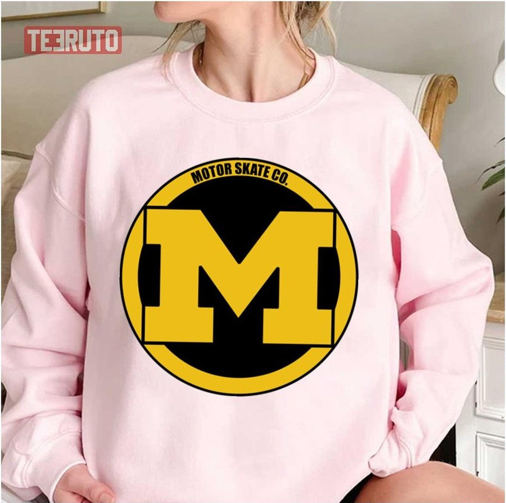 Motor Skate Co Mid 90s Unisex T-Shirt Hoodie, Sweatshirt | VibeTeeNation.com (Image 2)