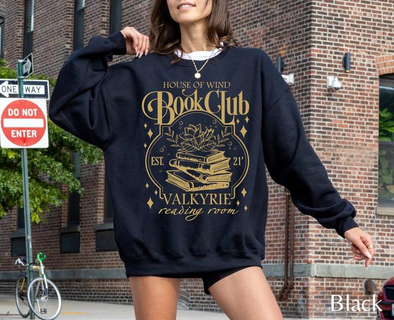 ACOTAR House Of Wind Book Club Sweatshirt, Book Club Night Court Velaris House Of Wind Library Sarah J Maas... (Image 2)