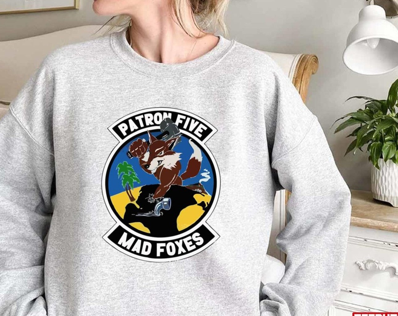 Model 49 Patrol Squadron Five Vp 5 Mad Foxes Unisex Sweatshirt T-Shirts, Hoodie | VibeTeeNation.com (Image 2)